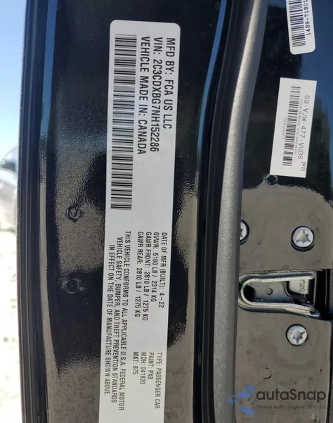2022 Dodge Charger Sxt from USA, damaged, VIN 2C3CDXBG7NH152286